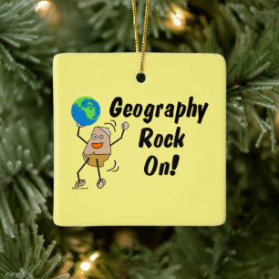 Ornement En Céramique Géographie Rock On