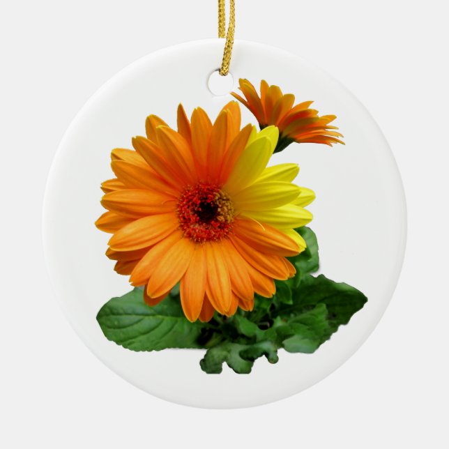 ORNEMENT EN CÉRAMIQUE GERBERA DAISY-ORNAMENTS (Devant)