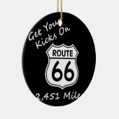 Ornement En Céramique get_your_kicks sur US Route 66 (Droite)