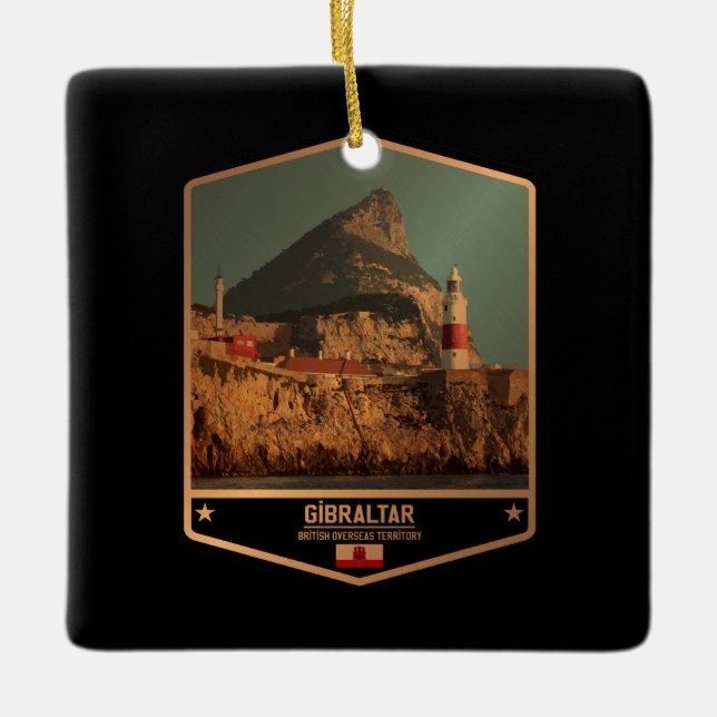 Ornement En Céramique Gibraltar (Devant)