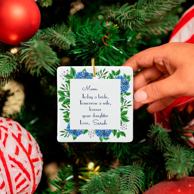 Ornement En Céramique Gift For Mother Of The Bride From Bride (Créateur téléchargé)