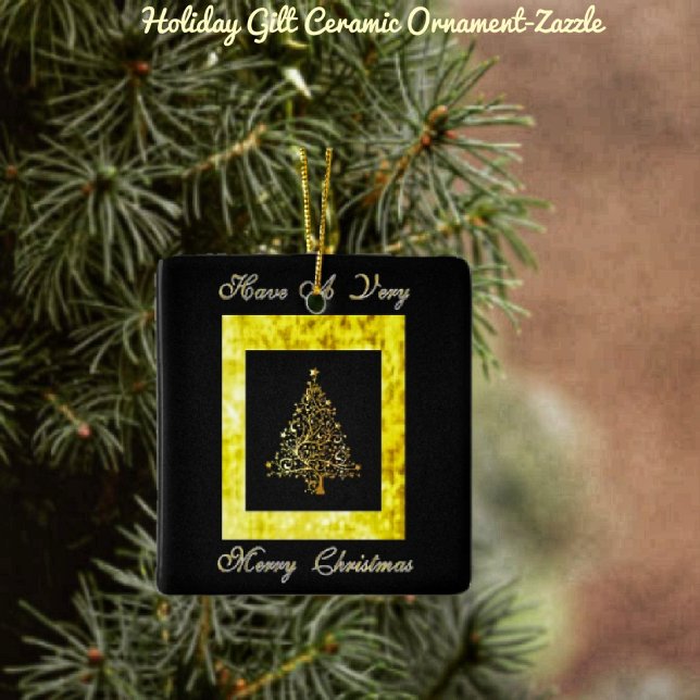 Ornement En Céramique Gilt de vacances (Créateur téléchargé)