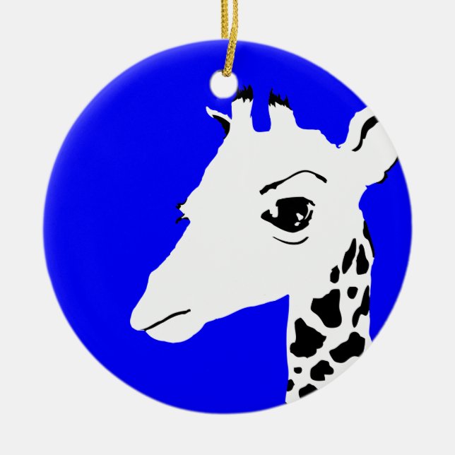 Ornement En Céramique girafe (Devant)