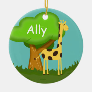 Ornement En Céramique Girafe mignonne