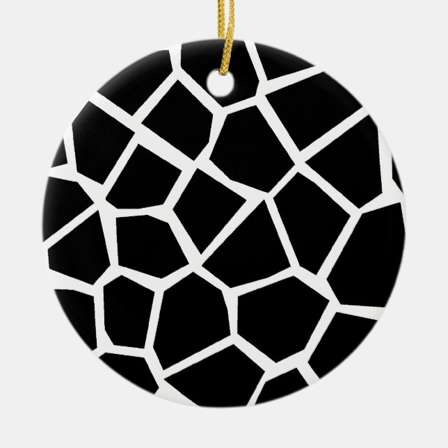 Ornement En Céramique Giraffe Texture (Devant)