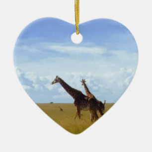 Ornement En Céramique Giraffes africaines Safari