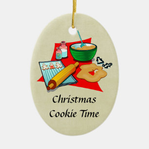 Ornement En Céramique Gîtes de Noël Cookies de Noël Ingrédients Baker