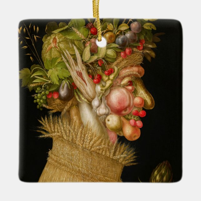 Ornement En Céramique Giuseppe Arcimboldo - Été (Devant)
