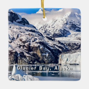 Ornement En Céramique Glacier Margerie, baie des Glaciers d'Alaska,
