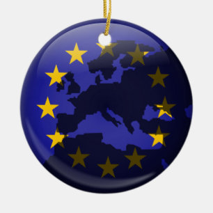 Ornement En Céramique Globe européen