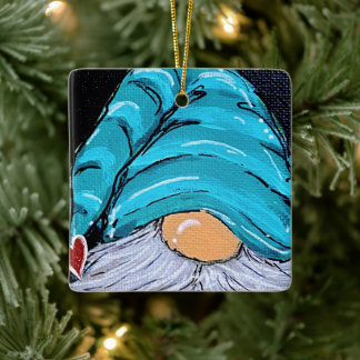 Ornement En Céramique Gnome Sweet Gnome