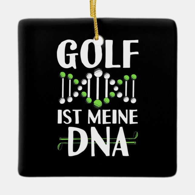 Ornement En Céramique Golf C'est mon ADN (Devant)