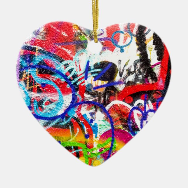 Ornement En Céramique Graffiti fou (Devant)