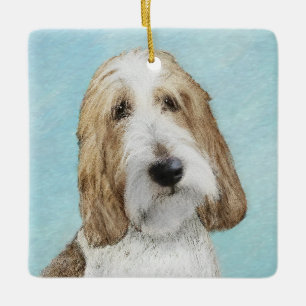 Ornement En Céramique Grand Basset Griffon Vendeen - Art Chien original