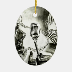 Ornement En Céramique Grand jazz