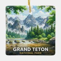 Grand Teton National Park Paysage Inspiré de l'Ani