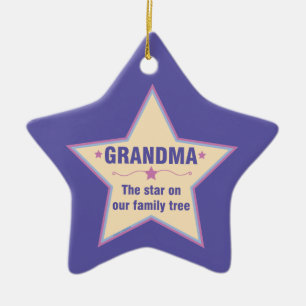 Ornement En Céramique Grandma Star