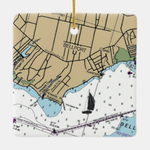 Ornement En Céramique Graphique Bellport NY