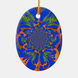 Ornement En Céramique Graphique de concepteur de fusion vintage Hakuna M