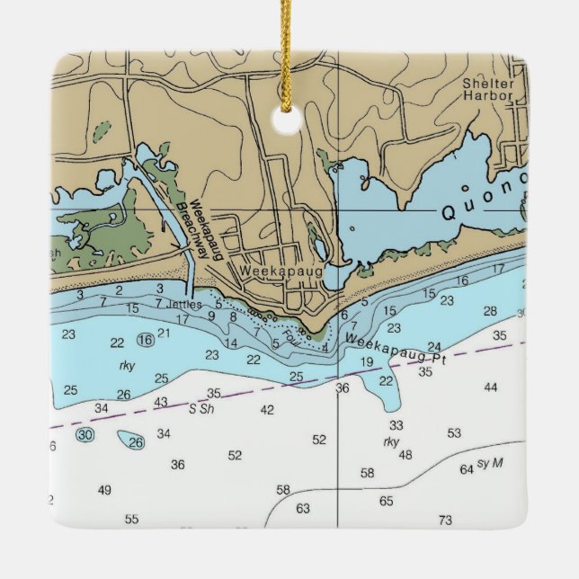 Ornement En Céramique Graphique du RI de la semaine (Dos)