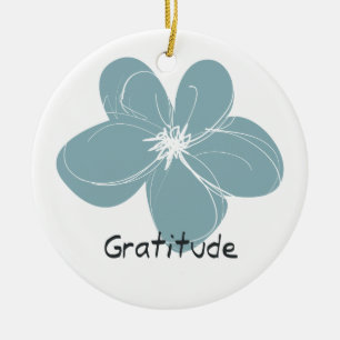 Ornement En Céramique Gratitude