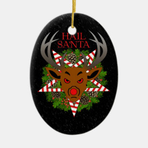 Ornement En Céramique Grêle Père Noël