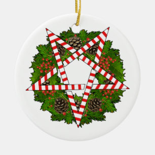Ornement En Céramique Grêle Père Noël