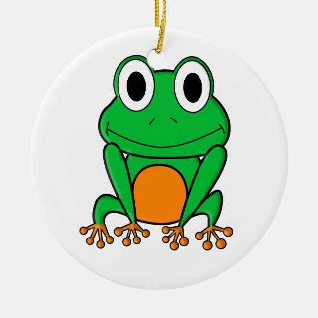 Ornement En Céramique Grenouille (Devant)