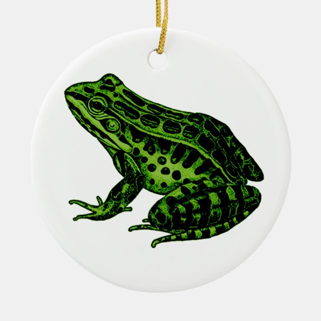 Ornement En Céramique Grenouille 2 (Devant)
