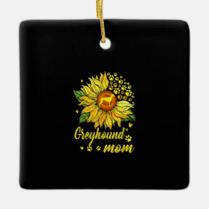 Ornement En Céramique Greyhound Maman Dog Lover
