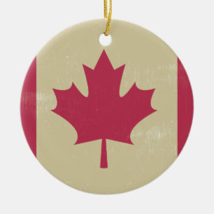 Ornement En Céramique gronder le drapeau canadien