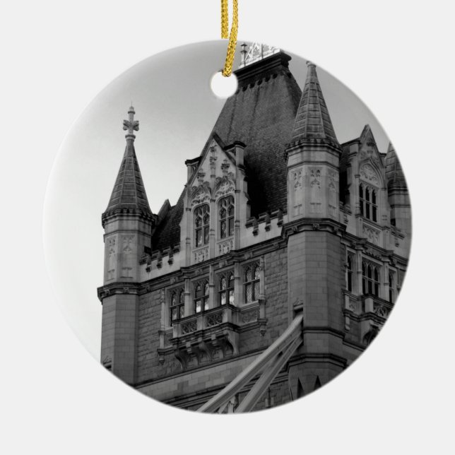 Ornement En Céramique Gros plan du London Tower Bridge (Devant)