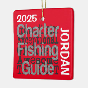 Ornement En Céramique Guide de pêche à la charte Extraordinaire SUR MESU