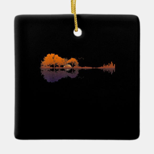 Ornement En Céramique Guitar Lake Shadow (Devant)