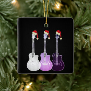 Ornement En Céramique Guitares électriques Festive violet