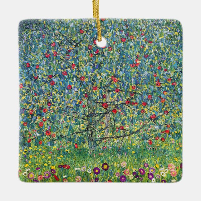 Ornement En Céramique Gustav Klimt - Apple Tree (Devant)