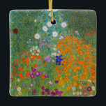 Ornement En Céramique Gustav Klimt - Flower Garden<br><div class="desc">Flower Garden - Gustav Klimt in 1905-1907</div>