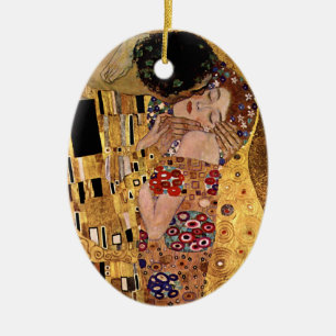Ornement En Céramique Gustav Klimt : Le baiser (détail)