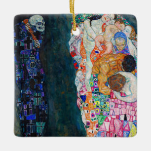 Ornement En Céramique Gustav Klimt - Mort et vie