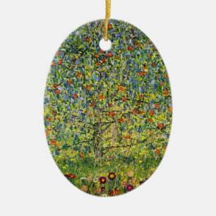Ornement En Céramique Gustav Klimt peint l'Art nouveau The Apple Tree