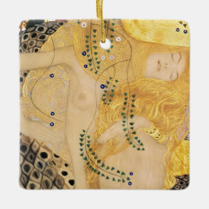 Ornement En Céramique Gustav Klimt - Serpents d'eau I