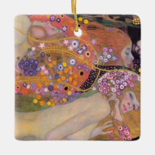 Ornement En Céramique Gustav Klimt - Serpents d'eau II