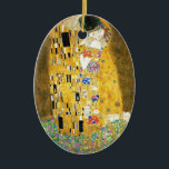 Ornement En Céramique Gustav Klimt The Kiss Vintage<br><div class="desc">Gustav Klimt Le Kiss Vintage Art Nouveau Peinture Le Kiss (En allemand : Der Kuss) a été peint par le peintre symboliste autrichien Gustav Klimt entre 1907 et 1908, le point culminant de sa période d'or, lorsqu'il peignit un certain nombre d'oeuvres dans un style doré similaire. Le tableau est largement...</div>