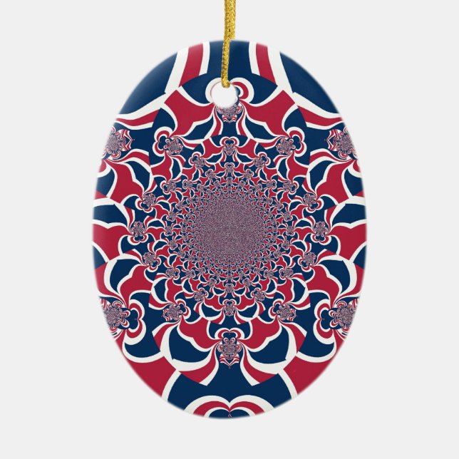 Ornement En Céramique Hakuna Matata Gifts trendy stylish red and blue.jp (Devant)