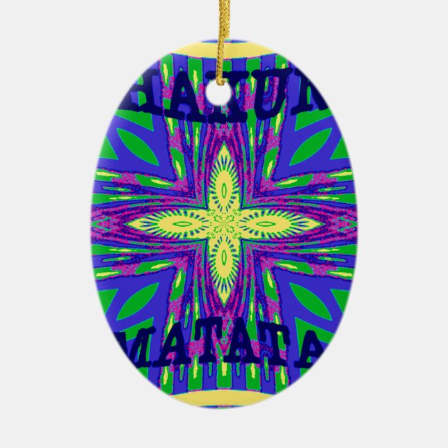 Ornement En Céramique Hakuna matata Mombasa (Devant)