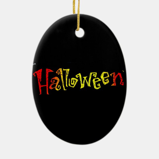 Ornement en céramique Halloween (Dos)