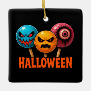 Ornement En Céramique Halloween doux et sinistre