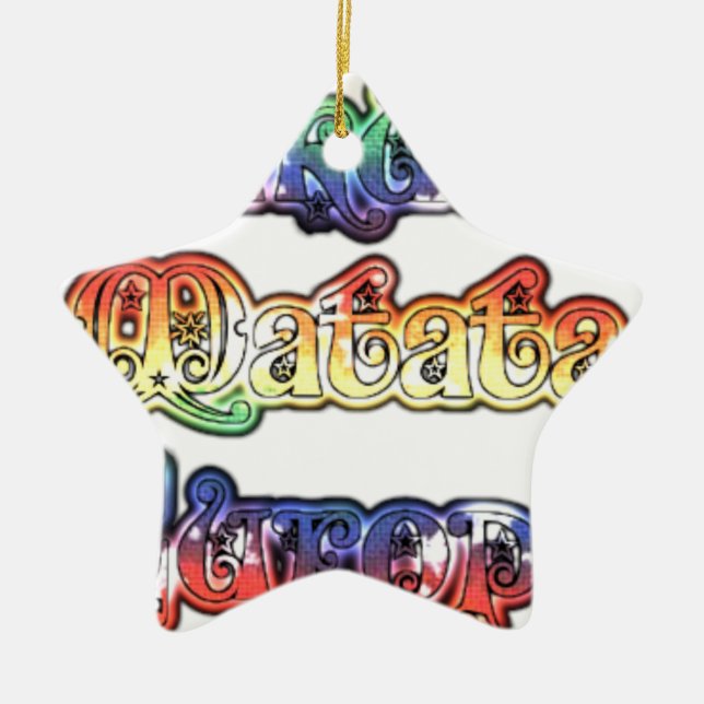 Ornement En Céramique Halloween Hakuna Matata Europe.png (Devant)