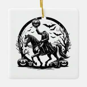 Ornement En Céramique Halloween Halloween Horseman sans tête conception