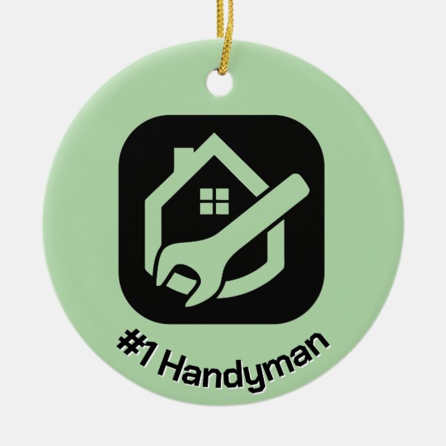 Ornement en céramique Handyman Design (Devant)